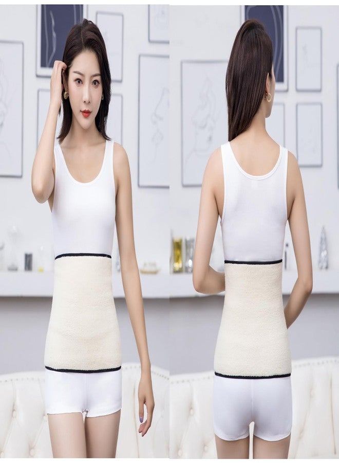 PURFUN Thermal Fleece Lining Abdomen Back Warmer Belt Men Women Winter Dance Yoga Waistband Elastic Waist Binder Lumbar Support Belt Rheumatic Back Pain Brace Abdominal Stomach Kidney Warmer Protector Band - Image 4